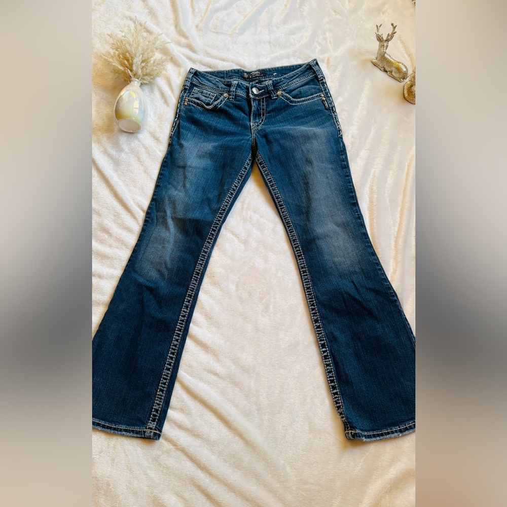 Silver Jeans Dark Blue Flare Women's Jeans